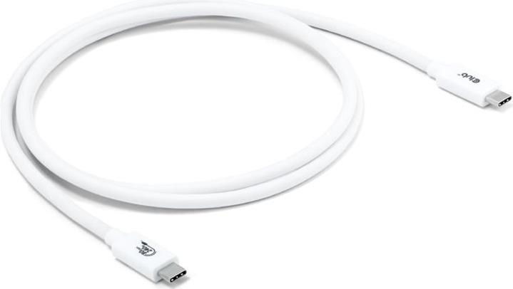 Club3D Kabel USB 80Gbps zertifi. PD240W/8K240Hz 1,2m weiß retail (CAC-1572)