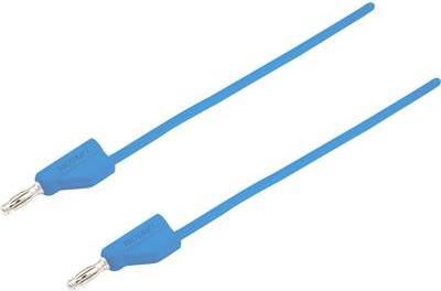 VOLTCRAFT Messleitung [Stecker 4 mm - Stecker 4 mm] 0.5 m Blau MSB-300 (MSB-300-0.5-BL)