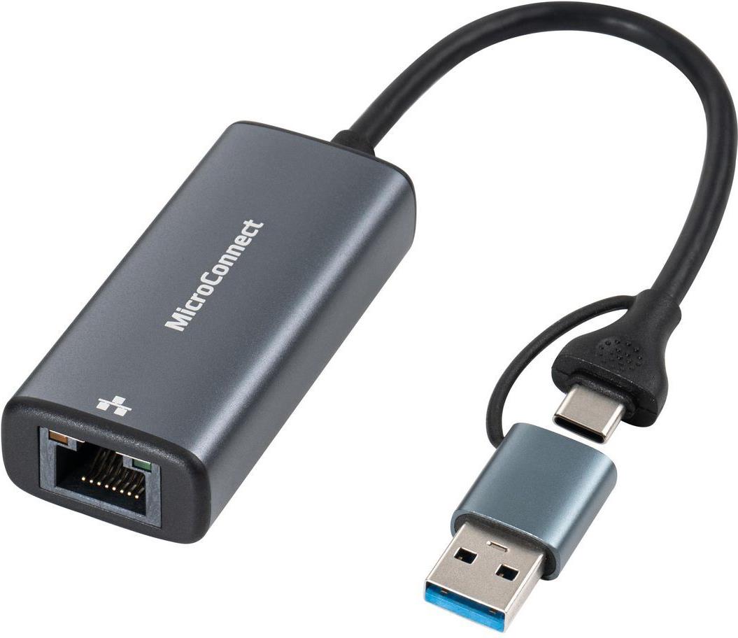 MicroConnect USB-C A to RJ45 2.5G Network Adapter (MC-USBACNET2.5G)