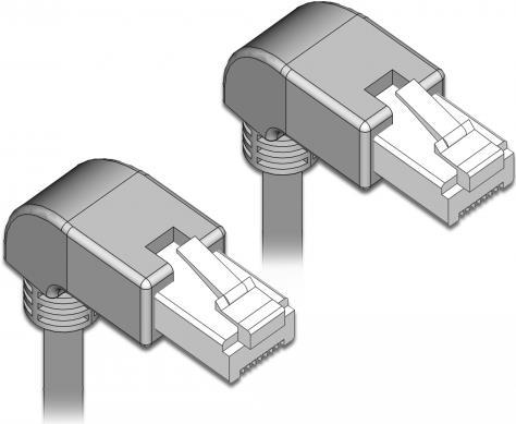 DeLOCK Patch-Kabel RJ-45 (M) nach unten gewinkelt bis RJ-45 (M) nach unten gewinkelt (85868)