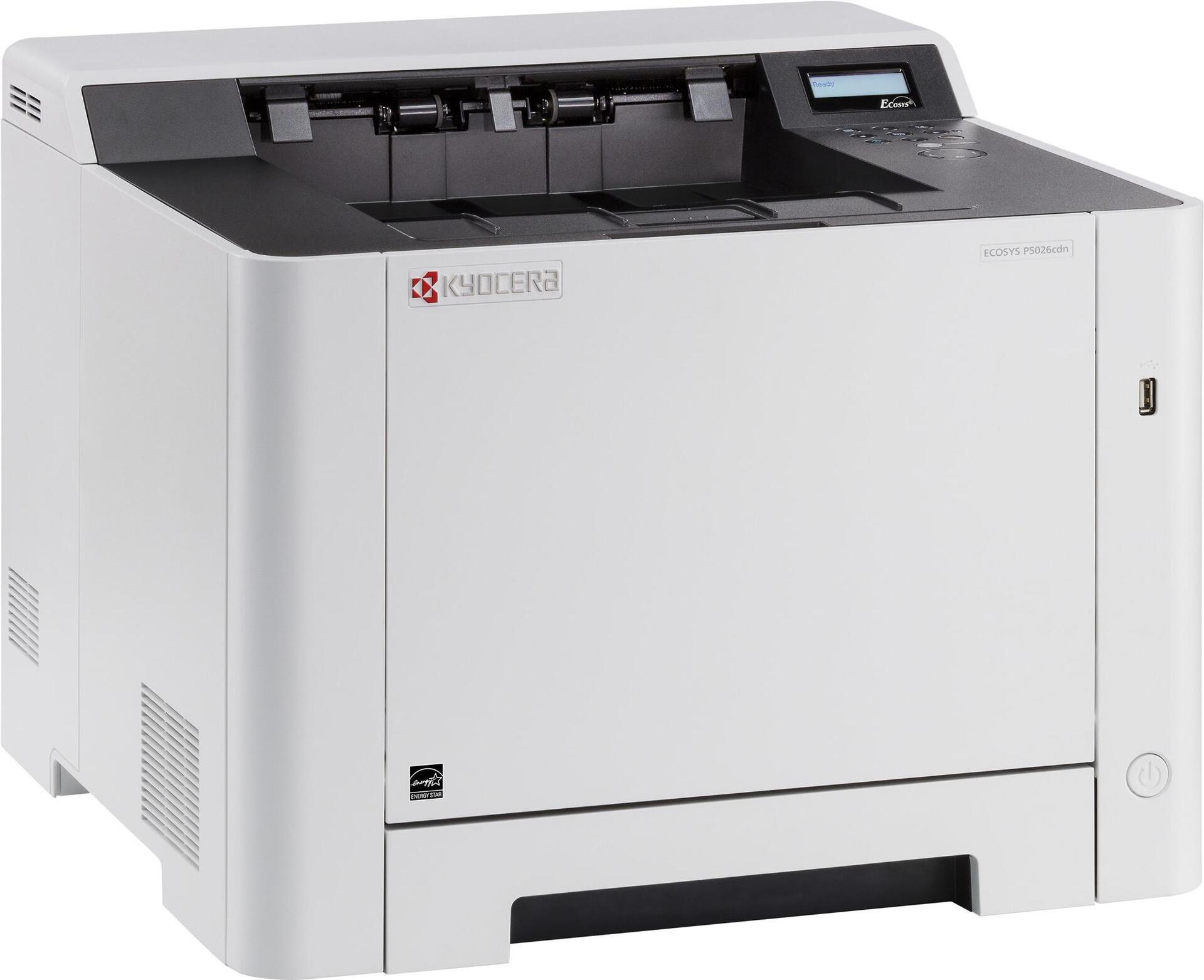 KYOCERA P5026cdn/Plus Laser Color Printer 27ppm A4 Duplex Network Climate Protection System (870B61102RC3NL3)