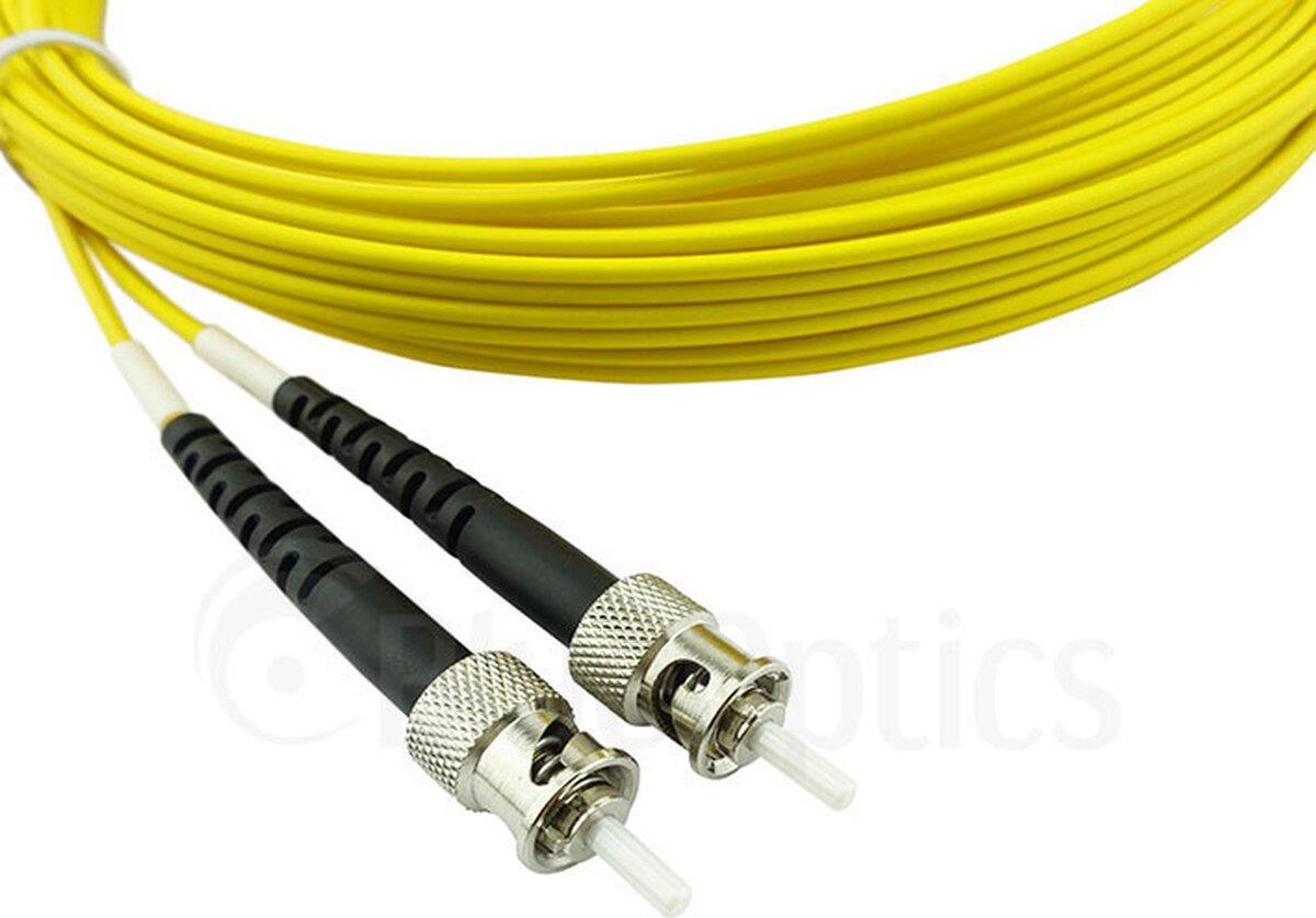 BlueOptics Duplex LWL Patchkabel ST-ST Singlemode 20 Meter Glasfaserkabel 20 m G.657.A1 Limette (SFP3333BU20MK)