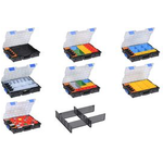 allit Kleinteilekoffer EuroPlus Pro >K<44.76/19, 19 Fächer aus schlagfestem Polypropylen (PP), 4 Trennstege, - 1 Stück (454223)