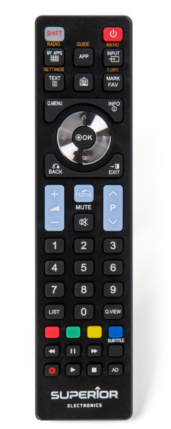 Superior Electronics SUPTRB007 Ersatzfernbedienung für LG SMART TVs Schwarz