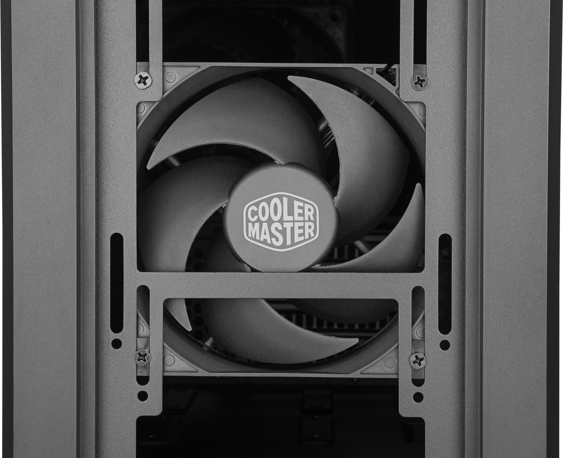 Cooler Master Silencio S400 Mini Tower Gehäuse mit Stahl-Seitenpanel Schwarz