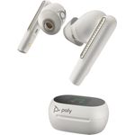 HP Poly Voyager Free 60+ UC Kopfhörer Kabellos im Ohr Anrufe/Musik USB Typ-A Bluetooth Weiß (7Y8G5AA)