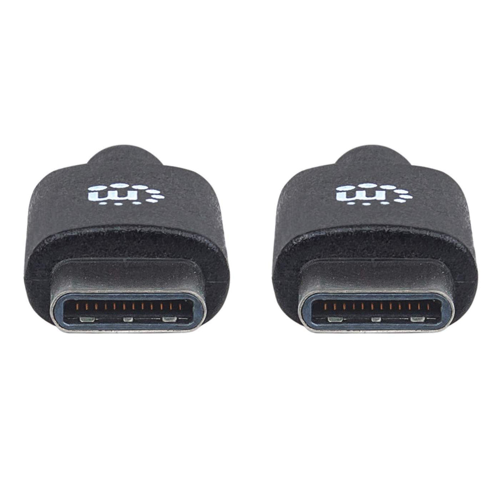 Manhattan USB-C Kabel USB-C auf USB-C 1 m USB 2.0 480 Mbit/s Schwarz