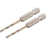 Dewalt DT20601-QZ HSS-G Metall-Spiralbohrer 2 Stück 2.5 mm Gesamtlänge 60 mm korrosionsgeschützt Sechskant 2 St. (DT20601-QZ)