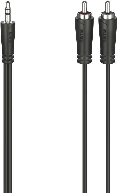 Hama Audio-Kabel, 3,5-mm-Klinken-Stecker - 2 Cinch-Stecker, Stereo, 0,75 m (00205109)