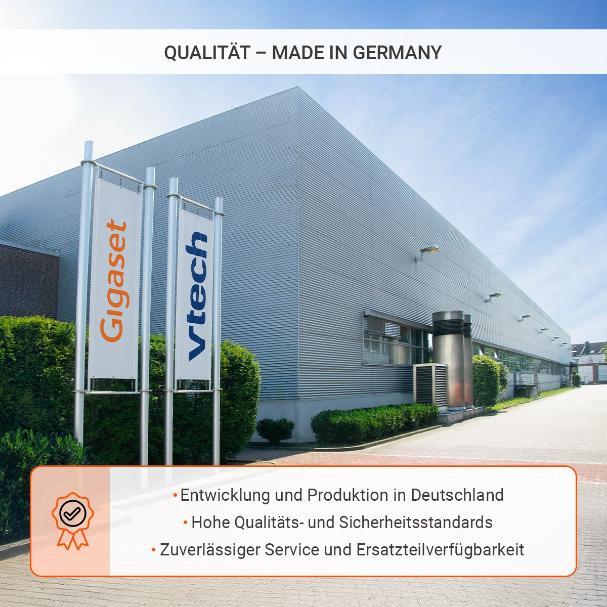 Gigaset EASY 500HX DECT-Seniorentelefon mit Freisprecheinrichtung Schwarz, Silber