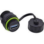 InLine USB-A-Kabelkupplung mini IP68 geschirmt 2x USB-A Buchse (69927R)