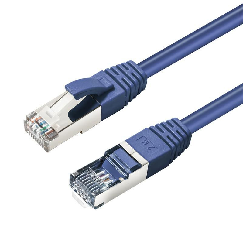 MicroConnect MC-SFTP6A005B Patchkabel 0,5 m Cat6a S/FTP Blau