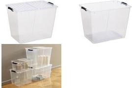 plast team Aufbewahrungsbox HOME BOX FLEX, 65 Liter Box mit faltbarem Deckel, Material Box: aus recyceltem PP, - 1 Stück (23040800)