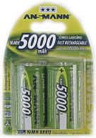 ANSMANN - Batterie D Typ NiMH 5000 mAh (5030921)
