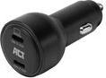 ACT 2-port USB-C Fast Car Charger 95W with Power Delivery PPS, Quick Charge and GaNFast (AC2210)