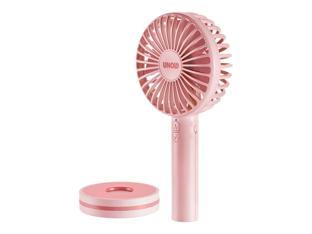 UNOLD Breezy II Handventilator 5 Geschwindigkeitsstufen Pink
