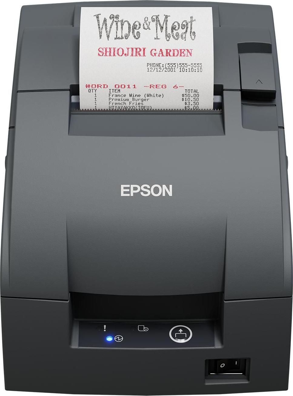 Epson TM-U220IIB Bondrucker Punktmatrix USB 2.0 Teilschnittschneider Epson Dunkelgrau
