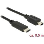 DeLOCK USB-Kabel USB-C (M) bis mini-USB Typ B (M) (83335)