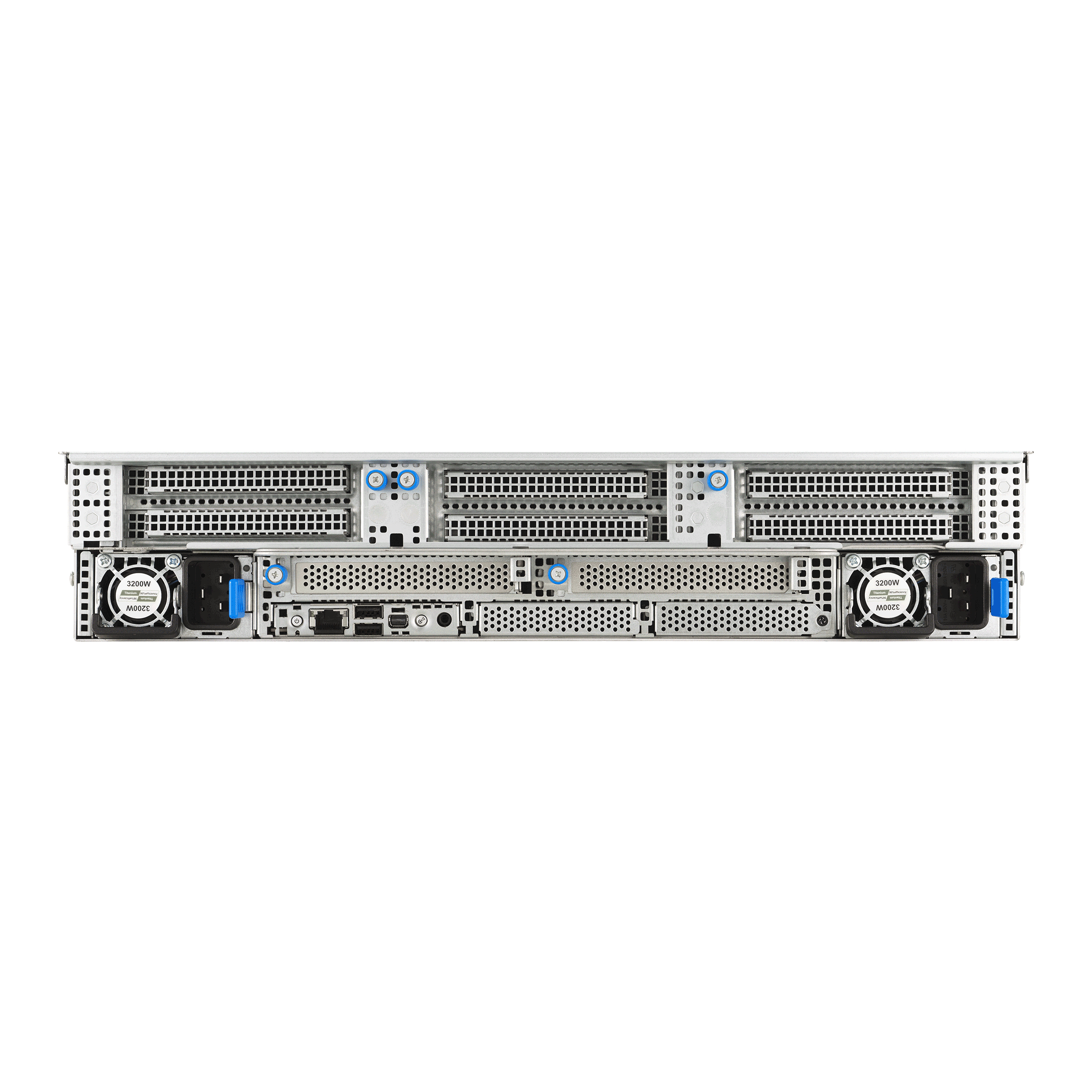 ASUS RS720-E12-RS8G Rack-Server 2U, Intel Xeon Scalable, 16 GB DDR5 RAM, 128 GB, 8 Hot-Swap-Bays, Schwarz, Silber