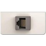 KIND Konnect design - Cat5 7454000523 RJ45 Blende 1/2 mit Gender Changer ws 1 (7454000523)