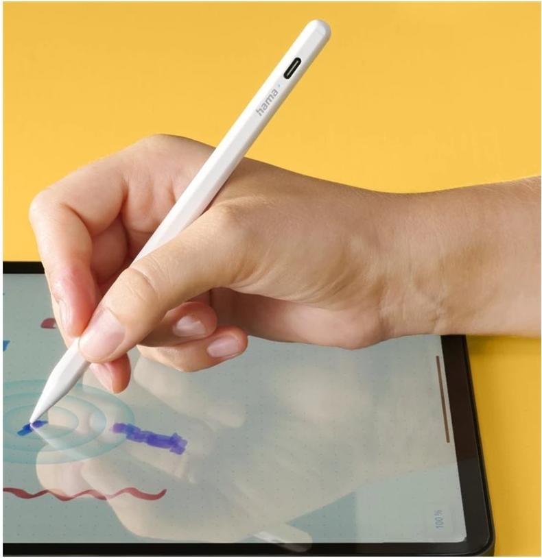Hama Scribble Aktiver Eingabestift für Apple iPad Weiß