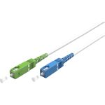 Goobay 59619 Glasfaserkabel 2 m SC/UPC SC/APC FTTH OS2 Weiß (59619)