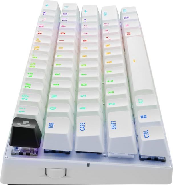 Logitech G PRO X 60 Gaming Tastatur 60% AZERTY RGB Weiß