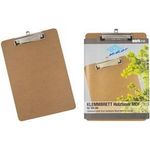 WEDO Klemmbrett, aus Hartfaser-Holz, DIN A4 hoch aus nachwachsendem Holzfasern, mit natürlichem Bindematerial - 1 Stück (574104)