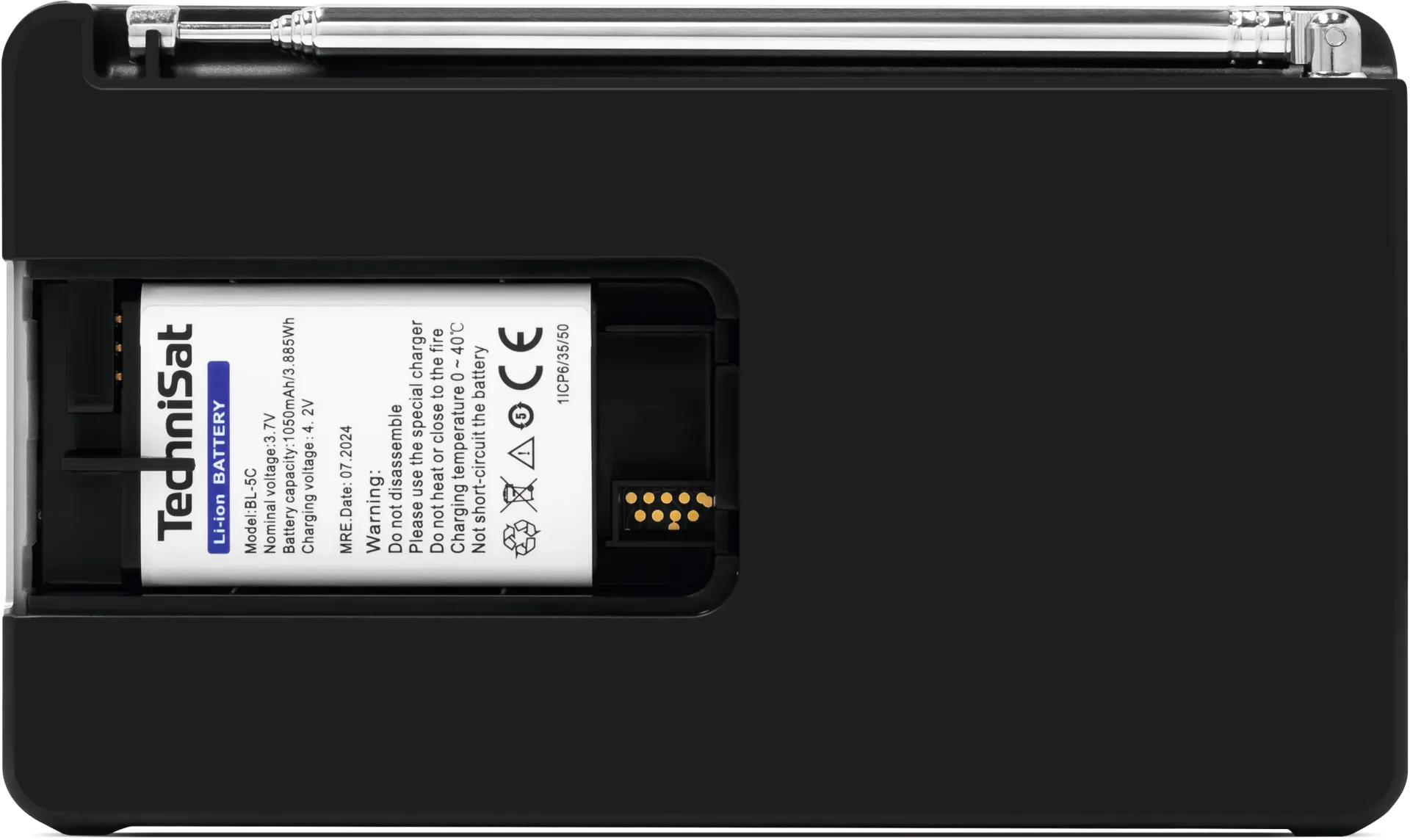 TechniSat DigitRadio 1 A DAB+ FM Radio Schwarz, Silber