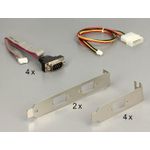 DeLock MiniPCIe I/O PCIe full size 4 x Serial RS-232 with Voltage Supply (95244)