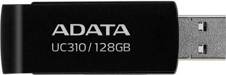 ADATA Flash Disk 128 GB UC310, USB 3.2, schwarz (UC310-128G-RBK)
