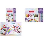 AKTION: FABER-CASTELL Einhorn Filzstifte farbsortiert, 24 St. + GRATIS Einhornsticker (554221)