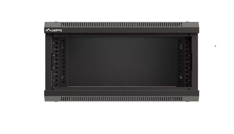 Lanberg 48,30cm (19") 4U Wandgehäuse Glastür FlatPack 540x350x281 mm Schwarz WF03-5304-10B