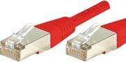 EXERTIS CONNECT Patchkabel S/FTP, PiMF, CAT.6, rot, 15,0 m Patchkabel mit besonders schmalem Knicksc