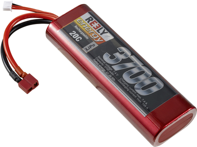 Reely Modellbau-Akkupack (LiPo) 7.4 V 3700 mAh Zellen-Zahl: 2 20 C Hardcase T-Stecksystem (RE-7851468)
