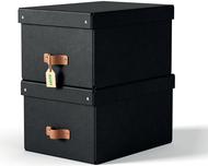 Esselte Leitz Arrchivbox Puro mittel mit Klappdeckel 2 Stueck Schwarz (61490095)