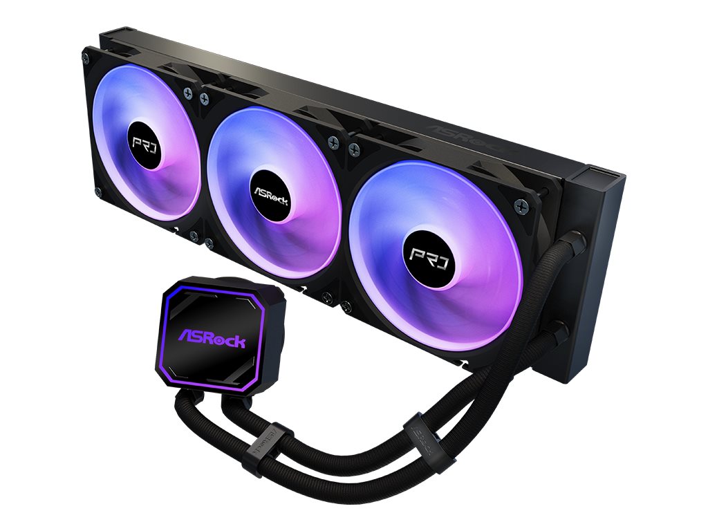 ASRock Pro 360 ARGB CPU-Wasserkühlung 360 mm Triple-Fan ARGB Schwarz