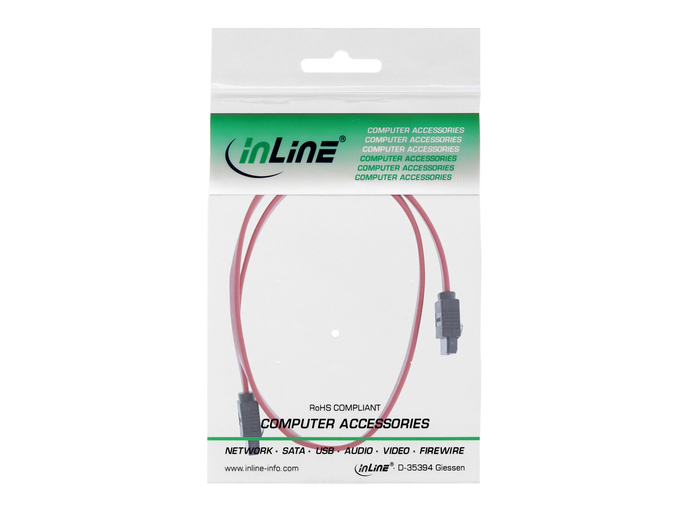 InLine SATA-Kabel 6 Gb/s 50 cm Rot