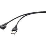 Renkforce USB 2.0, Telefon (analog) Anschlusskabel [1x USB 2.0 Stecker A - 1x USB 2.0 Buchse Micro-B] 1.00 m Schwarz (RF-4598342)