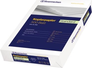 Soennecken Kopierpapier Standard 5533 DIN A3 80g weiß 500 Bl./Pack (5533)