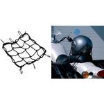 IWH Fahrrad-Gepäcknetz, 300 x 300 mm, schwarz elastisches Netz mit 6 Haken, zur einfachen Anbringung - 1 Stück (079430)