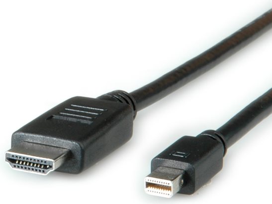 ROLINE MiniDP Kabel,MiniDP-HDTV,ST/ST,2m (11.04.5791)