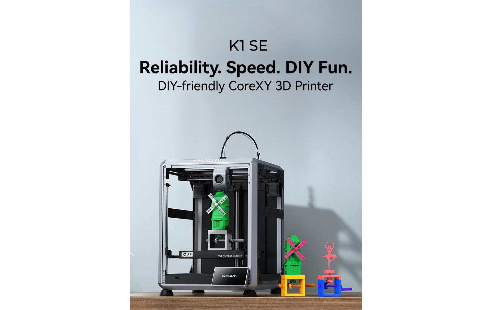 Creality K1 SE 3D-Drucker FDM 600 mm/s Schwarz