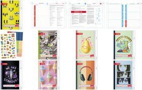 ROTH Hausaufgabenheft Teens für clevere Faule Ice Cream Format: DIN A5, 148 x 210 mm, 1 Woche / 2 Seiten - 1 Stück (89554)