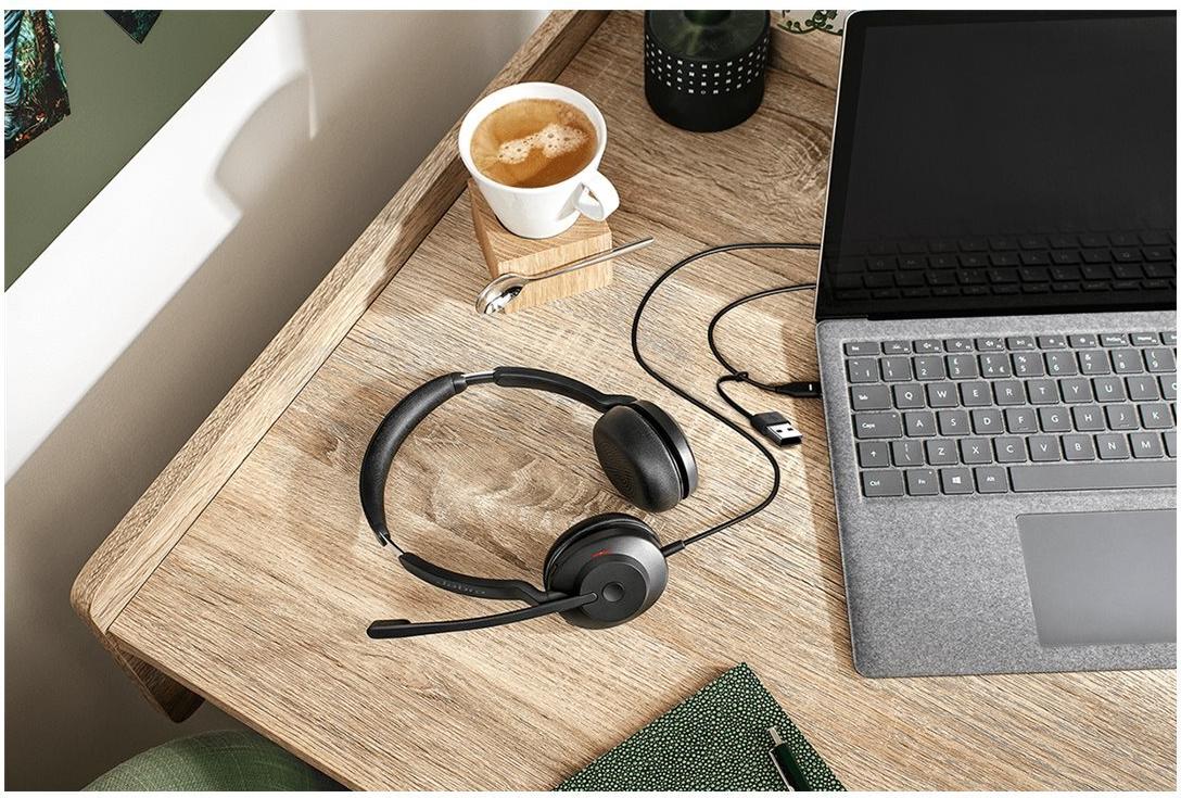 Jabra Evolve2 30 SE MS Stereo Headset USB-C USB-A Schwarz