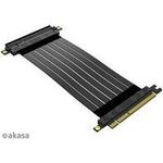 Akasa Riser Black X2 Mark IV, Premium PCIe 4.0 x16 Riser-Kabel, 20 cm - schwarz (AK-CBPE03-20B)
