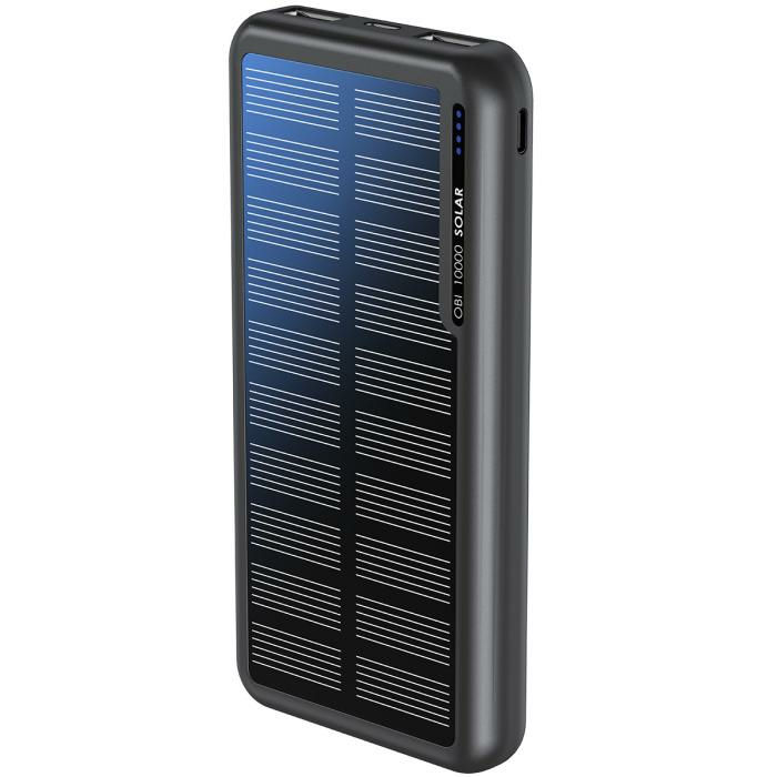BOOMPODS OBI-SOLAR Powerbank 10000 mAh USB-A USB-C Schwarz