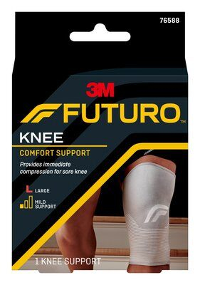FUTURO Comfort Lift Kniebandage 76588DABI Gr. L 43,2–49,5 cm Grau
