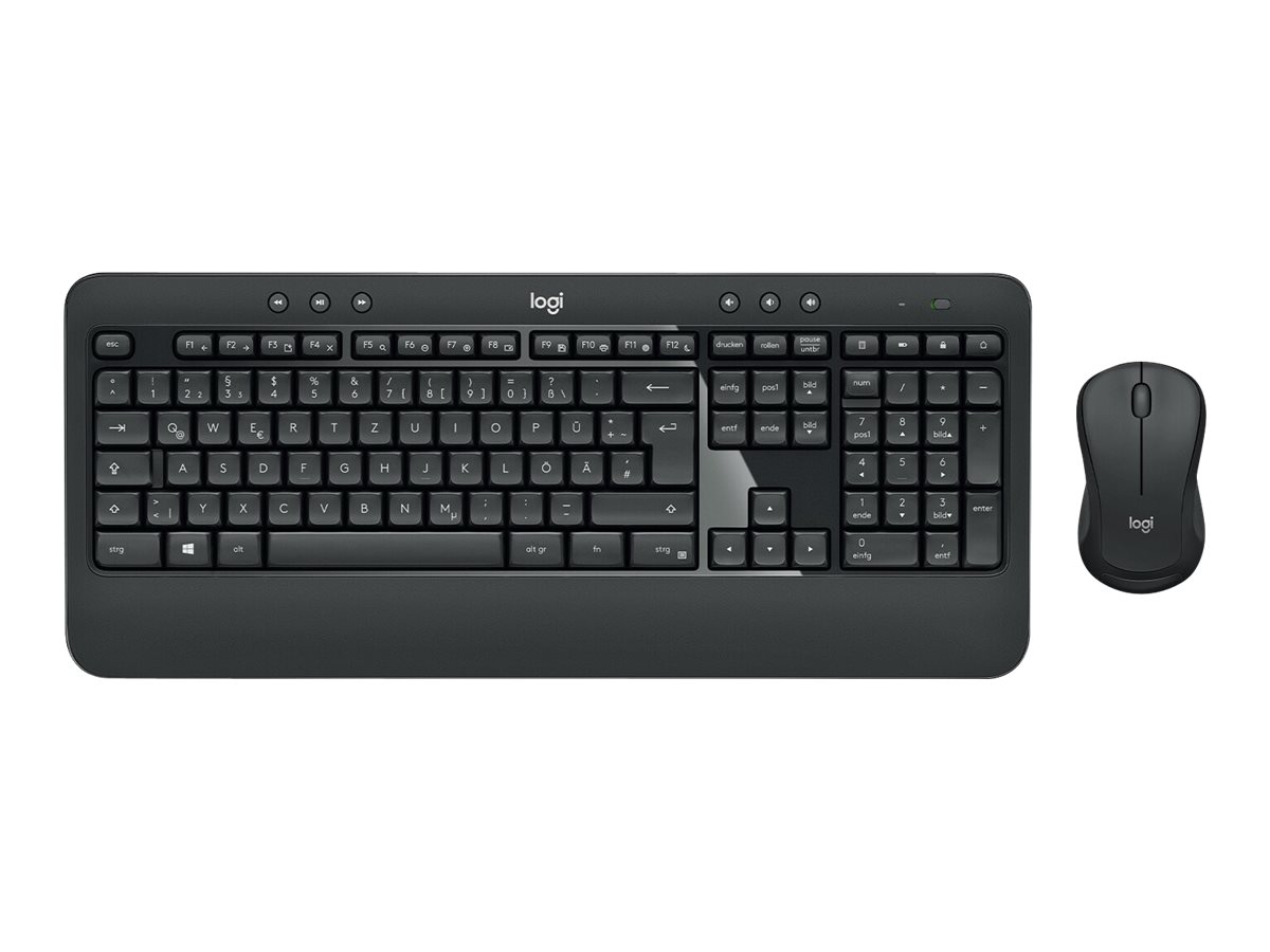 Logitech MK540 Advanced Kabelloses Tastatur-und-Maus-Set QWERTZ Deutsch Schwarz/Weiß