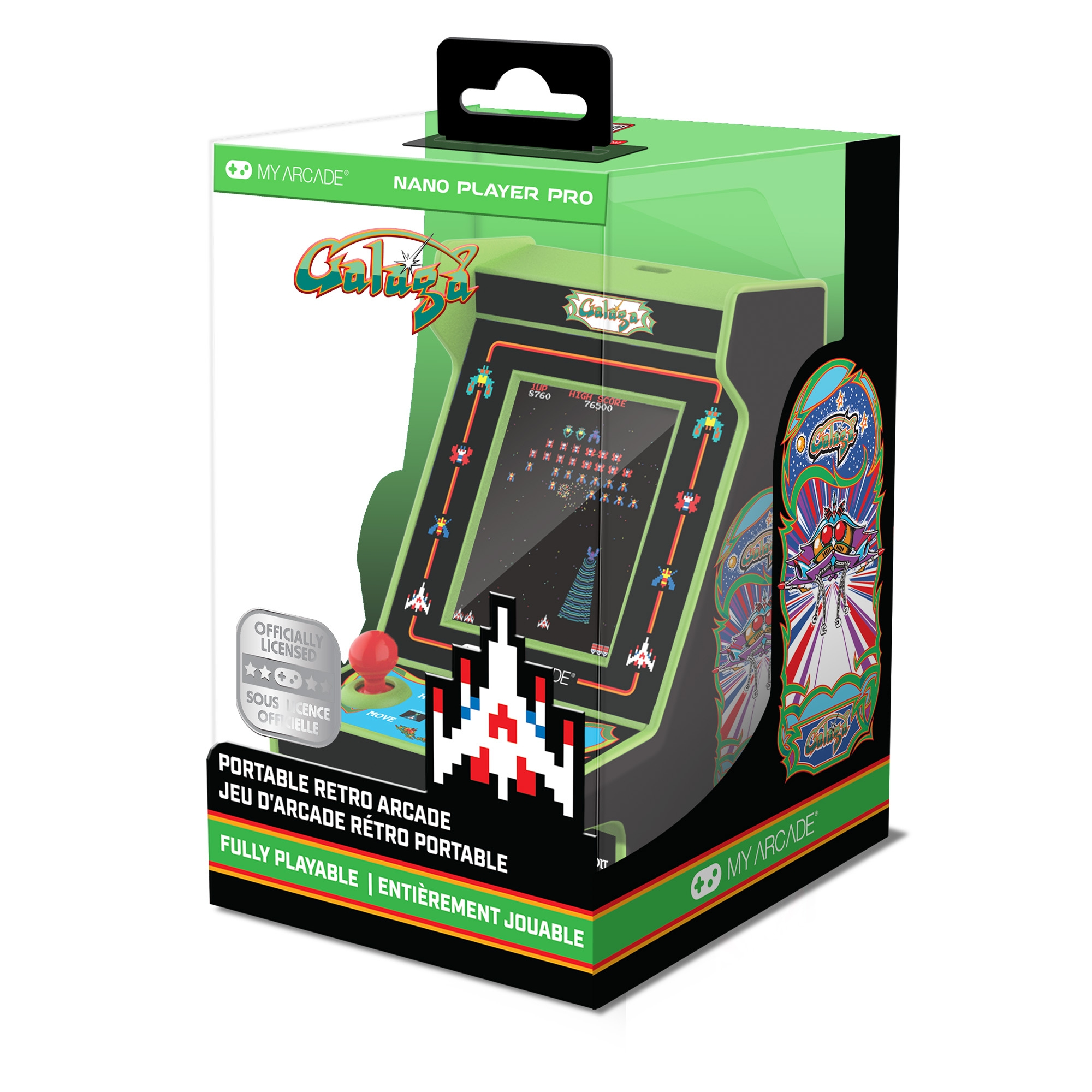 dreamGEAR My Arcade GALAGA Nano Player Pro Tragbare Spielkonsole 2.4" Mehrfarbig